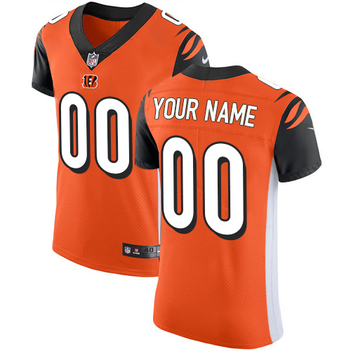 Nike Cincinnati Bengals Customized Orange Alternate Stitched Vapor Untouchable Elite Men's NFL Jersey