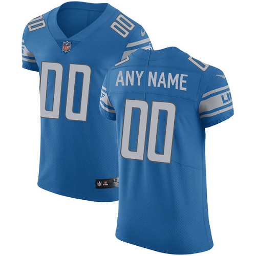 Nike Detroit Lions Customized Blue Team Color Stitched Vapor Untouchable Elite Men's NFL Jersey