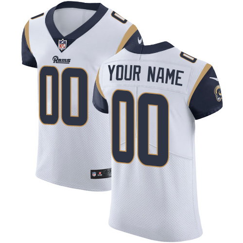 Nike Los Angeles Rams Customized White Stitched Vapor Untouchable Elite Men's NFL Jersey
