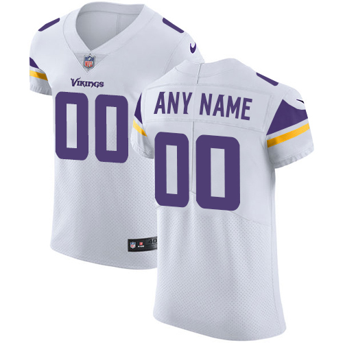 Nike Minnesota Vikings Customized White Stitched Vapor Untouchable Elite Men's NFL Jersey