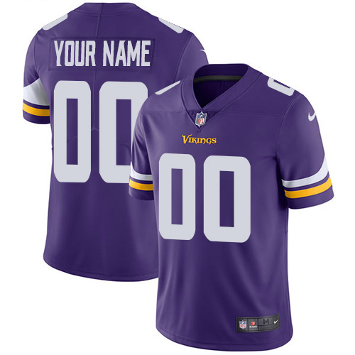 Men's Minnesota Vikings ACTIVE PLAYER Custom Purple NFL Vapor Untouchable Limited Stitched Jersey