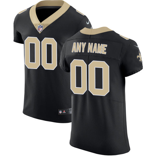 Nike New Orleans Saints Customized Black Team Color Stitched Vapor Untouchable Elite Men's NFL Jersey