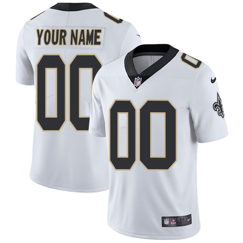 Nike New Orleans Saints Customized White Stitched Vapor Untouchable Limited Men's NFL Jersey