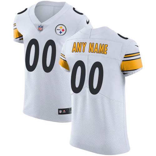 Nike Pittsburgh Steelers Customized White Stitched Vapor Untouchable Elite Men's NFL Jersey