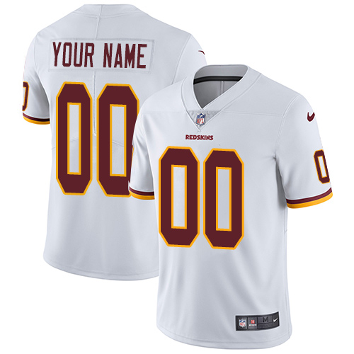 Nike Washington Redskins Customized White Stitched Vapor Untouchable Limited Men's NFL Jersey