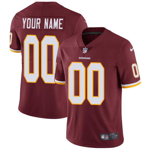 Nike Washington Redskins Customized Burgundy Red Team Color Stitched Vapor Untouchable Limited Men's NFL Jersey