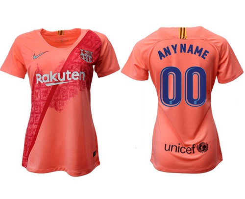 Women's Barcelona Personalized Third Soccer Club Jersey
