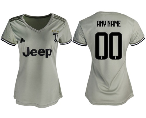 Women's Juventus Personalized Away Soccer Club Jersey