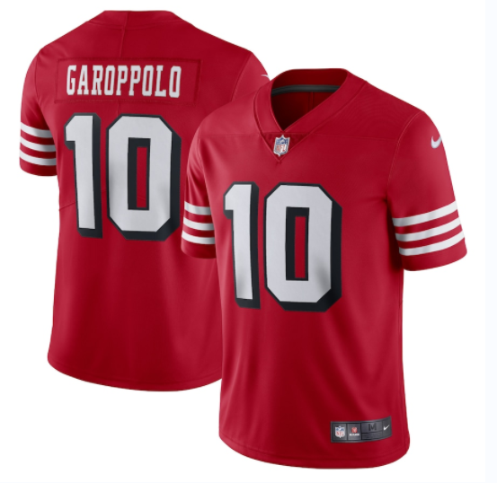 Men's San Francisco 49ers Active Player Custom Vapor Untouchable Stitched Football Jersey