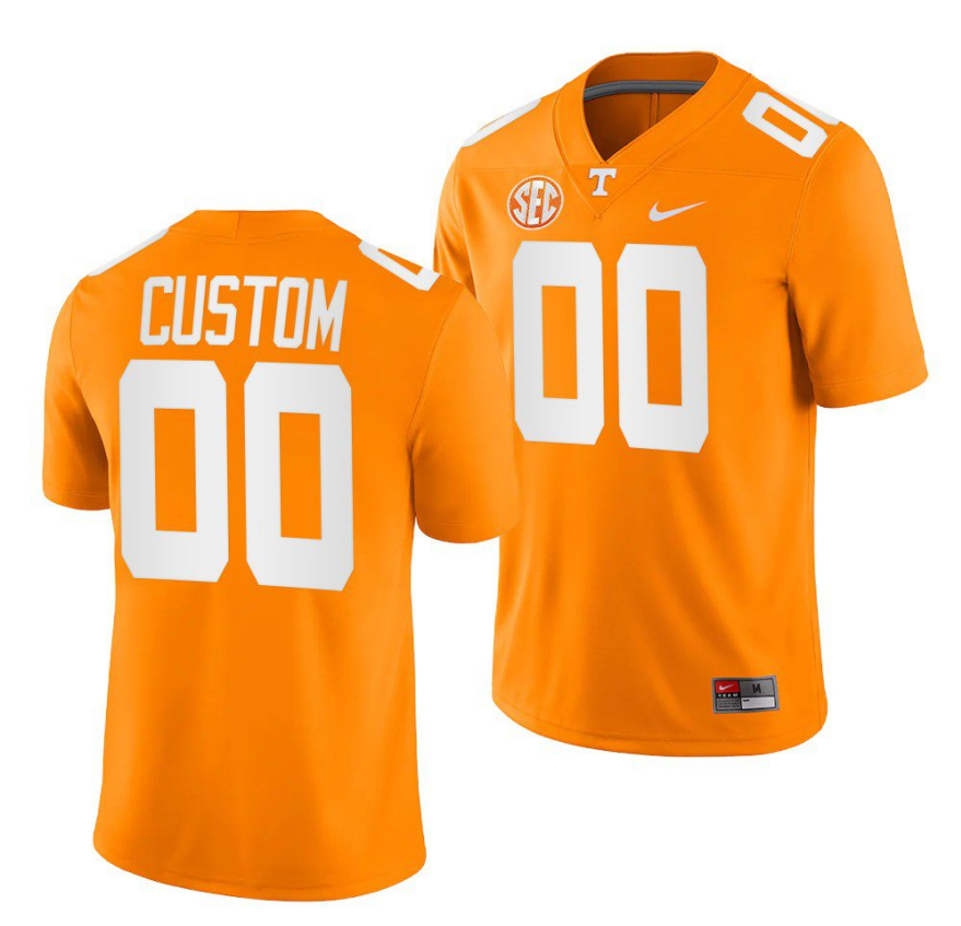 Toddlers Tennessee Volunteers Custom Orange Stitched Jersey
