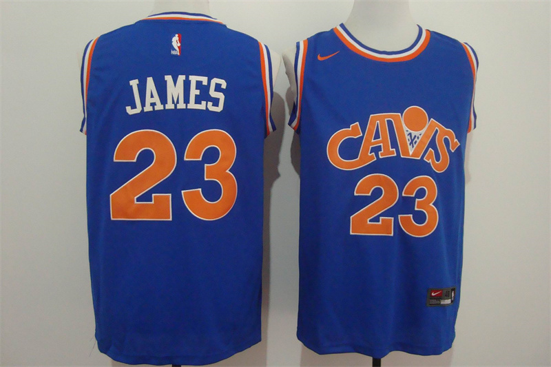 Men's Nike Cleveland Cavaliers #23 LeBron James Blue Stitched NBA Jersey