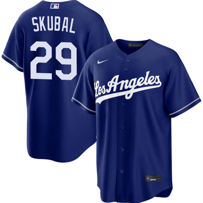 Men's Los Angeles Dodgers #29 Tarik Skubal Royal Alternate Stitched Baseball Jersey