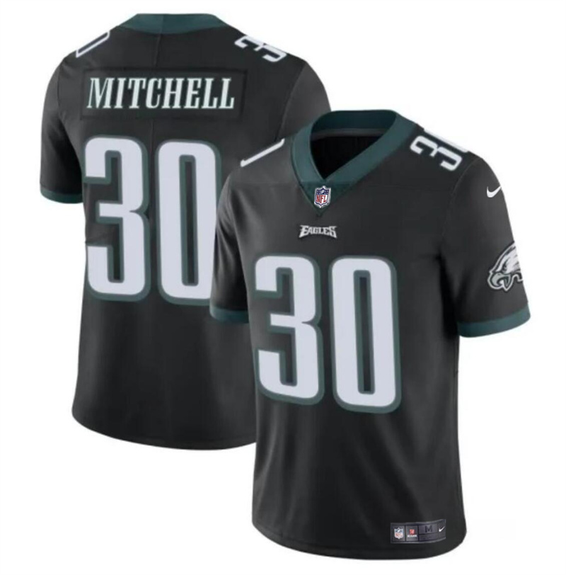 Youth Philadelphia Eagles #30 Quinyon Mitchell Black 2024 Draft Vapor Untouchable Limited Stitched Football Jersey Youth Philadelphia Eagles #30 Quinyon Mitchell Black 2024 Draft Vapor Untouchable Limited Stitched Football Jersey
