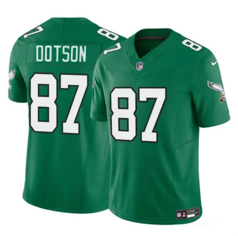 Youth Philadelphia Eagles #87 Jahan Dotson Green F.U.S.E Throwback Vapor Untouchable Limited Stitched Football Jersey Youth Philadelphia Eagles #87 Jahan Dotson Green F.U.S.E Throwback Vapor Untouchable Limited Stitched Football Jersey