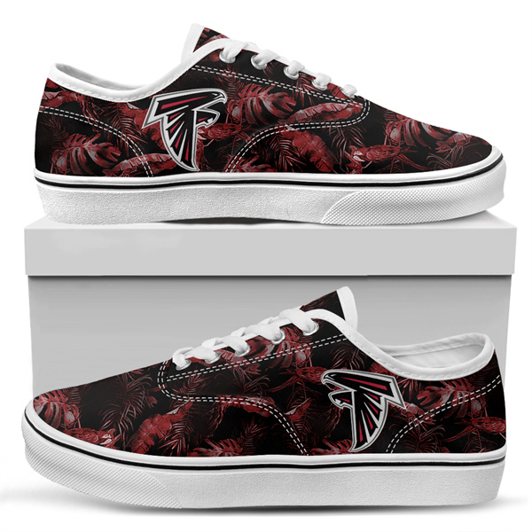 Men's Atlanta Falcons Vans Low Top Sneakers 011 Men's Atlanta Falcons Vans Low Top Sneakers 011