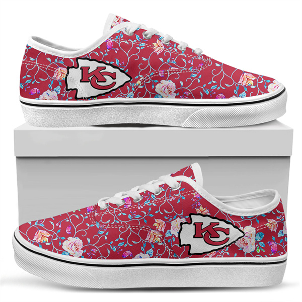 Men's Kansas City Chiefs Vans Low Top Sneakers 004