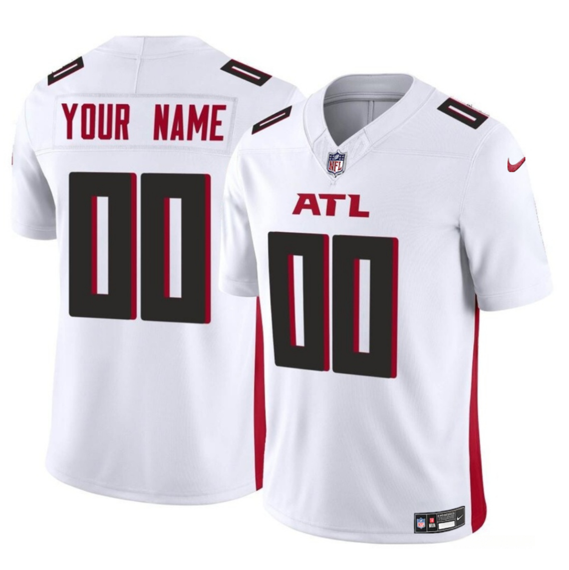 Youth Atlanta Falcons Active Player Custom White 2023 F.U.S.E Vapor Limited Stitched Football Jersey