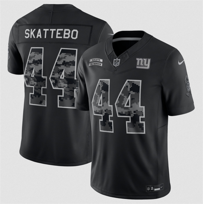 Youth New York Giants #44 Cam Skattebo Black 2026 Salute to Service Limited Stitched Football Jersey(Run Small)