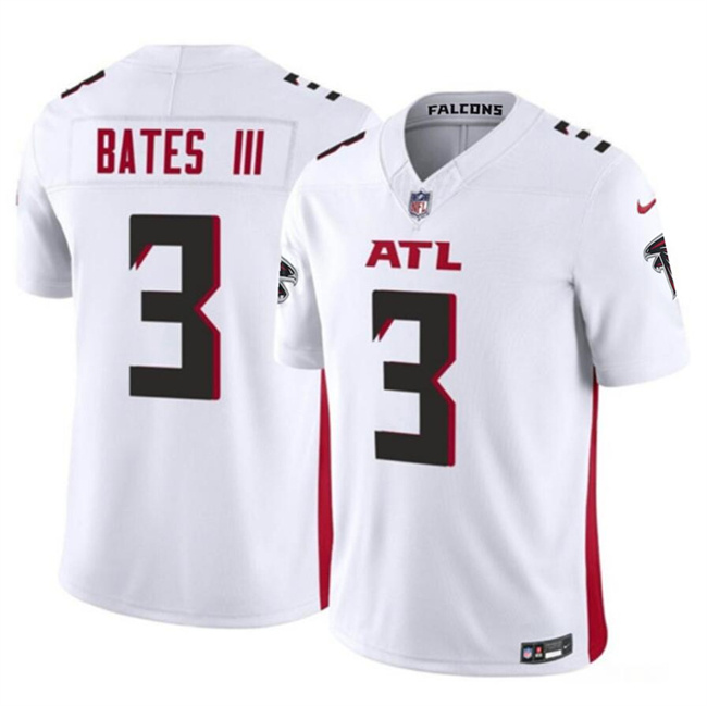 Men's Atlanta Falcons #3 Jessie Bates III White 2023 F.U.S.E. Vapor Untouchable Limited Stitched Football Jersey