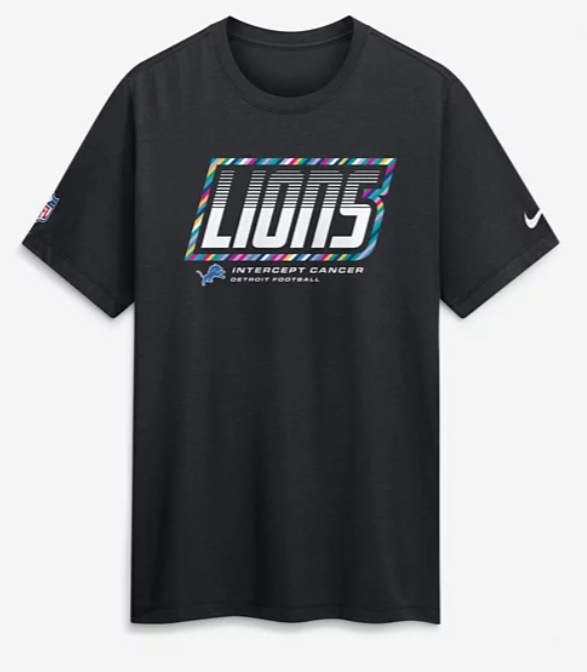 Men's Detroit Lions Black 2026 Cruical Catch Sideline Dri-Fit T-Shirt