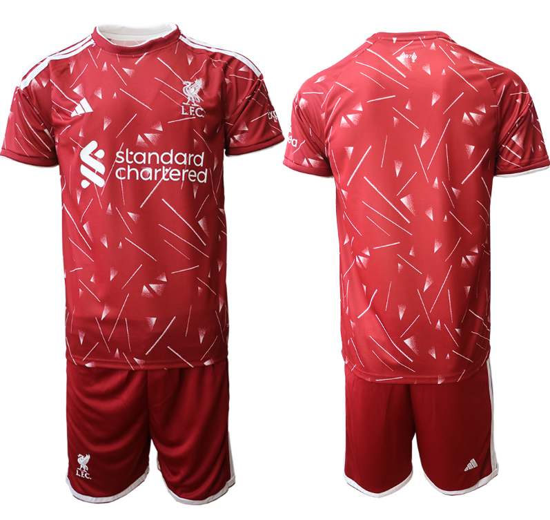 Men's Liverpool Custom 2026-2027 Red Home Soccer Jersey Suit