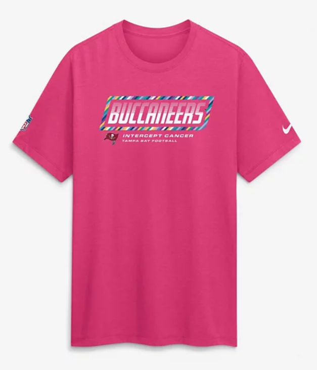 Men's Tampa Bay Buccaneers Pink 2026 Cruical Catch Sideline Dri-Fit T-Shirt