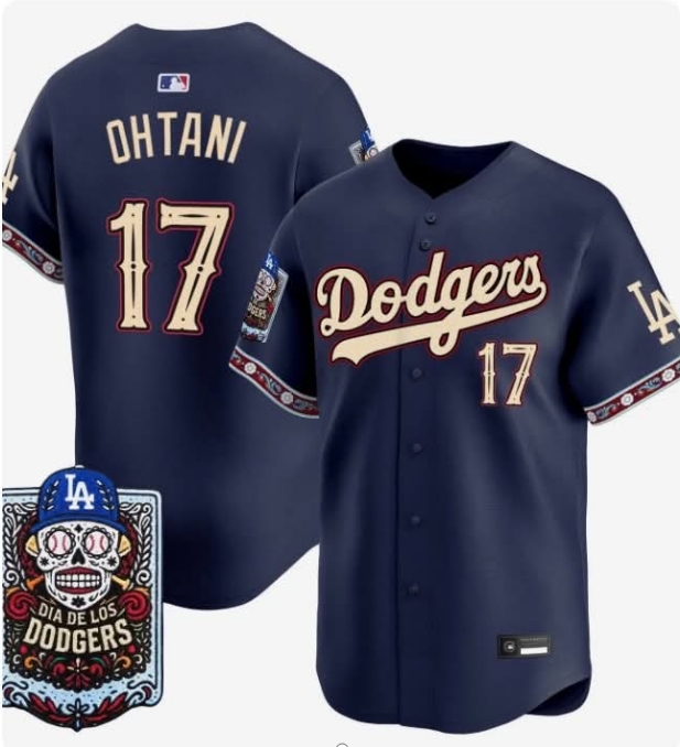 Men's Los Angeles Dodgers ACTIVE PLAYER Custom x Dia de los Muertos 2026 Baseball Jersey