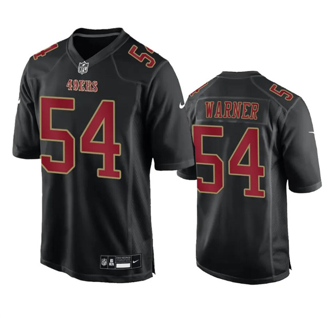 Men's San Francisco 49ers #54 Fred Warner Black Fashion Vapor Untouchable Limited Stitched Football Jersey