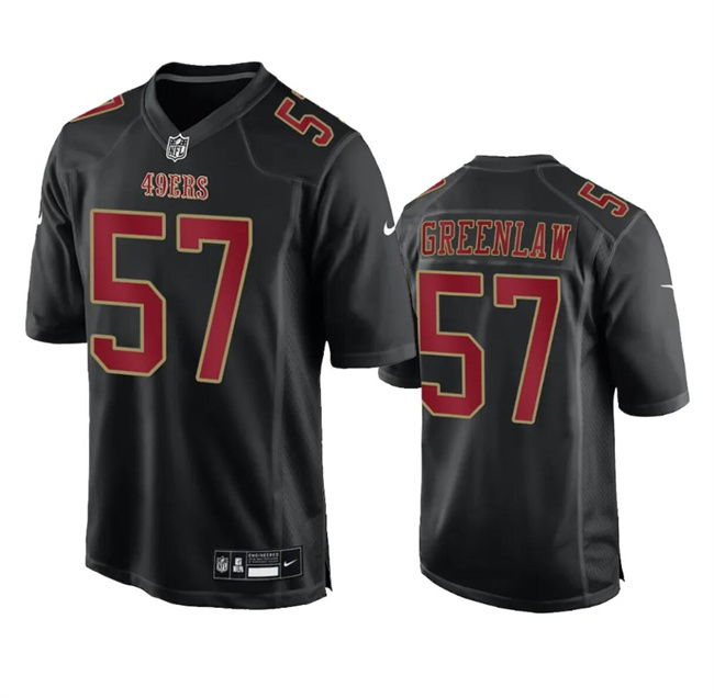Men's San Francisco 49ers #57 Dre Greenlaw Black Fashion Vapor Untouchable Limited Stitched Football Jersey
