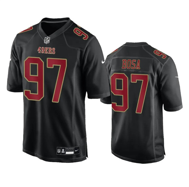Men's San Francisco 49ers #97 Nick Bosa Black Fashion Vapor Untouchable Limited Stitched Football Jersey