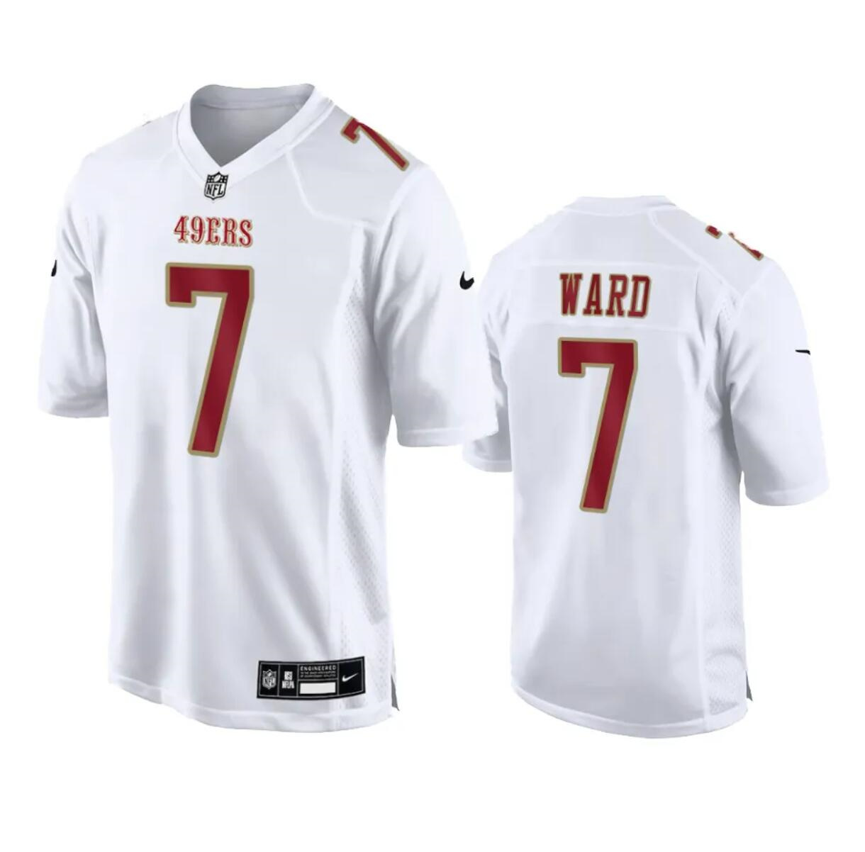 Men's San Francisco 49ers #7 Charvarius Ward White Fashion Vapor Untouchable Limited Stitched Football Jersey