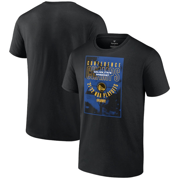Men's Golden State Warriors 2022 2022 Black Western Conference Champions Extra Pass T-Shirt