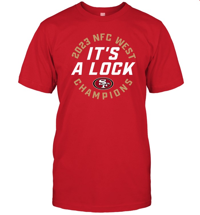 Men's San Francisco 49ers Black 2023 NFC West Division Champions T-Shirt