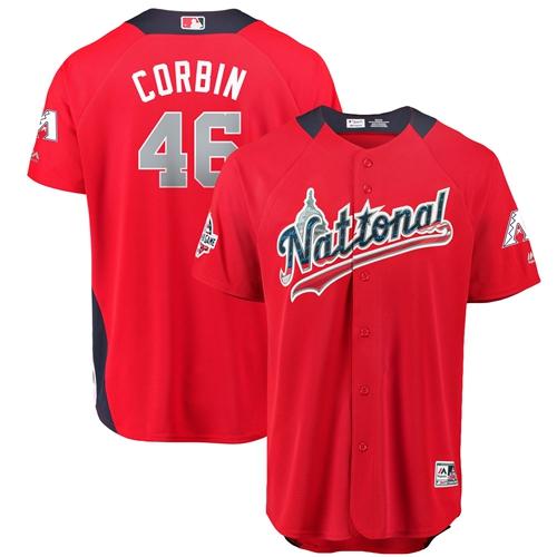 Diamondbacks #46 Patrick Corbin Red 2018 All-Star National League Stitched MLB Jersey