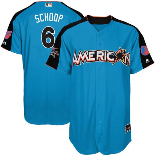 Orioles #6 Jonathan Schoop Blue 2017 All-Star American League Stitched MLB Jersey