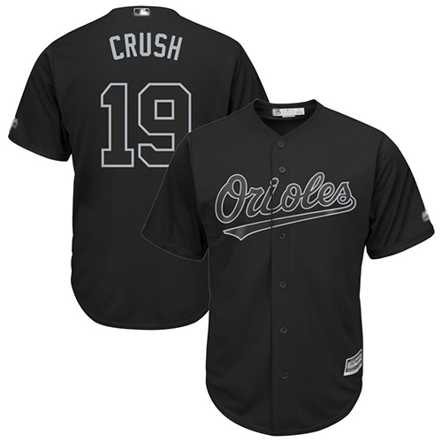 Orioles #19 Chris Davis Black "Crush" Players Weekend Cool Base Stitched MLB Jersey