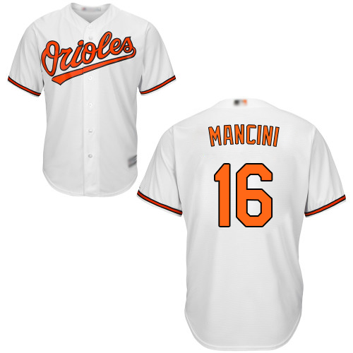 Orioles #16 Trey Mancini White New Cool Base Stitched MLB Jersey