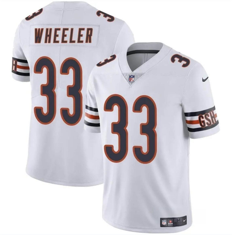 Men's Chicago Bears #33 Ian Wheeler White Vapor Stitched Football Jersey Men's Chicago Bears #33 Ian Wheeler White Vapor Stitched Football Jersey