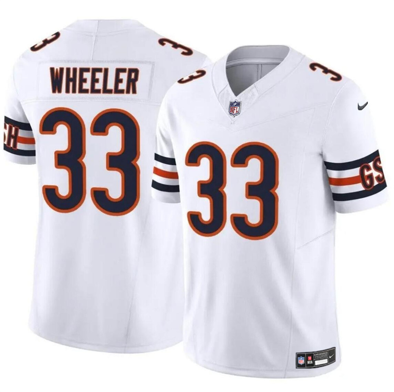 Men's Chicago Bears #33 Ian Wheeler White 2023 F.U.S.E. Vapor Stitched Football Jersey Men's Chicago Bears #33 Ian Wheeler White 2023 F.U.S.E. Vapor Stitched Football Jersey
