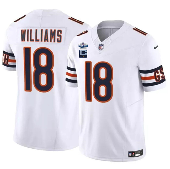 Men's Chicago Bears #Men's Chicago Bears #18 Caleb Williams White 2024 F.U.S.E. With Draft Patch And 1-star C Patch Vapor Stitched Football JerseyTremaine Edmunds Navy 2024 F.U.S.E. With 2-star C Patch Vapor Untouchable Limited Stitched Football Jersey Men's Chicago Bears #Men's Chicago Bears #18 Caleb Williams White 2024 F.U.S.E. With Draft Patch And 1-star C Patch Vapor Stitched Football JerseyTremaine Edmunds Navy 2024 F.U.S.E. With 2-star C Patch Vapor Untouchable Limited Stitched Football Jersey