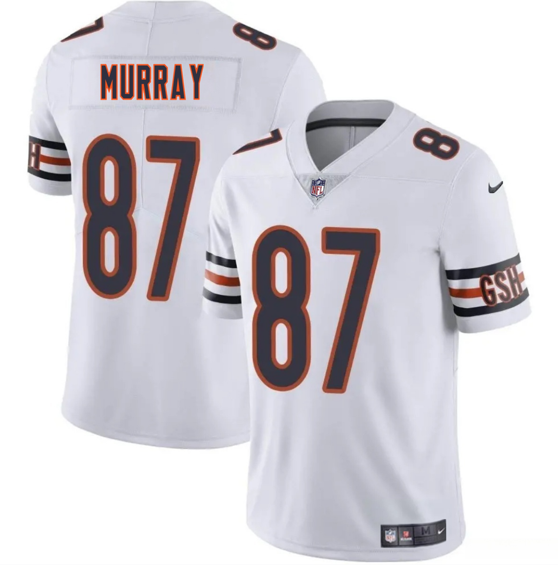 Men's Chicago Bears #87 Jordan Murray White 2025 Vapor Stitched Football Jersey Men's Chicago Bears #87 Jordan Murray White 2025 Vapor Stitched Football Jersey