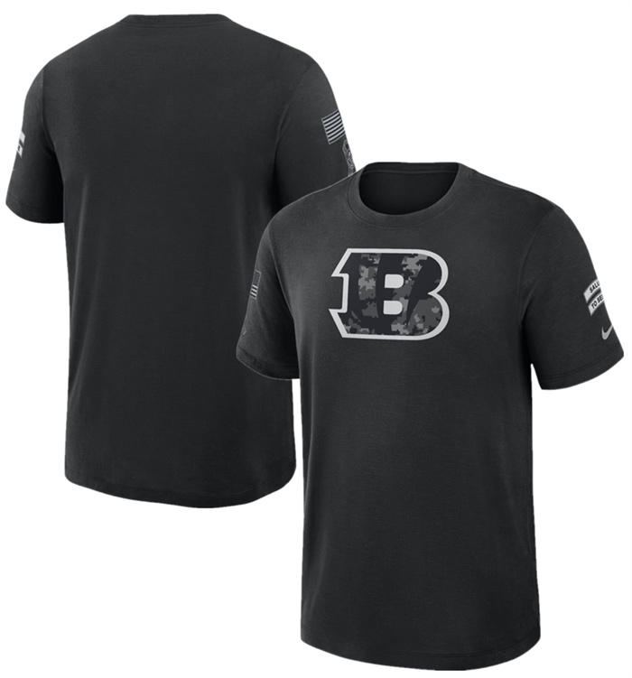 Men's Cincinnati Bengals Black 2026 Salute to Service Sideline Dri-FIT T-Shirt