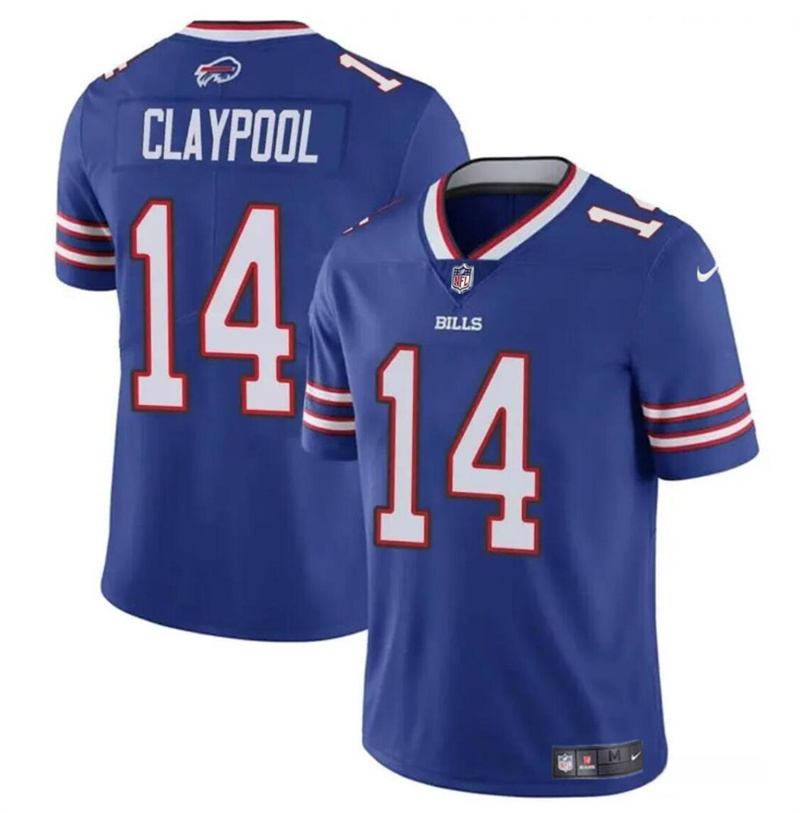 Men's Buffalo Bills #14 Chase Claypool Blue 2024 Vapor Untouchable Limited Stitched Football Jersey