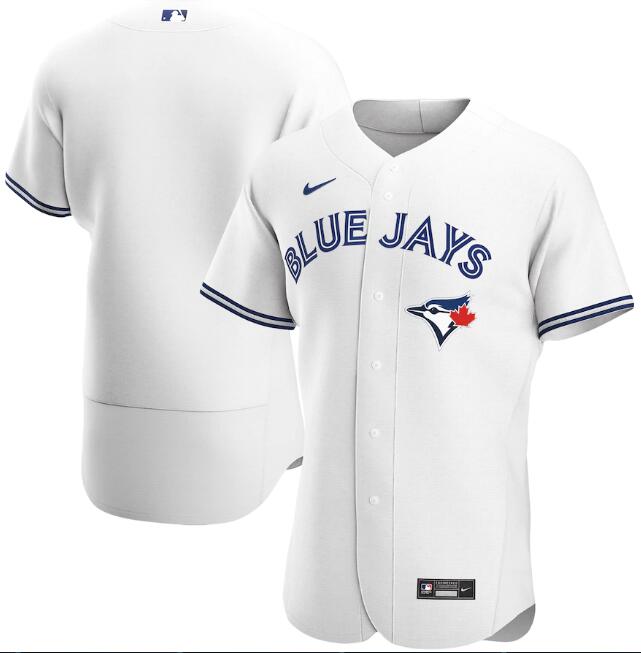 Men's Toronto Blue Jays Blank White MLB Flex Base Stitched Jersey