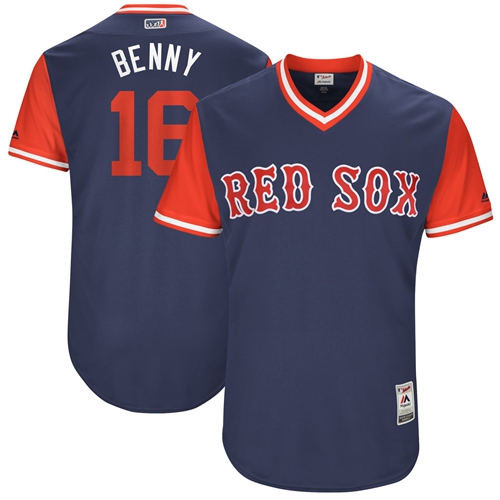 Red Sox #16 Andrew Benintendi Navy "Benny" Players Weekend Authentic Stitched MLB Jersey