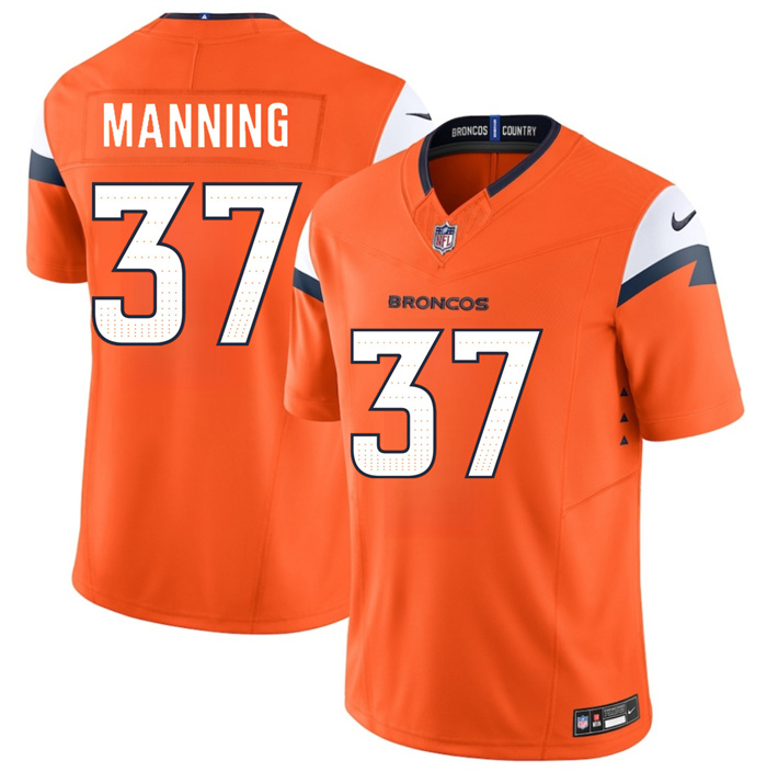 Men's Denver Broncos #37 Paul Manning Orange 2026 F.U.S.E. Vapor Limited Stitched Football Jersey Men's Denver Broncos #37 Paul Manning Orange 2026 F.U.S.E. Vapor Limited Stitched Football Jersey