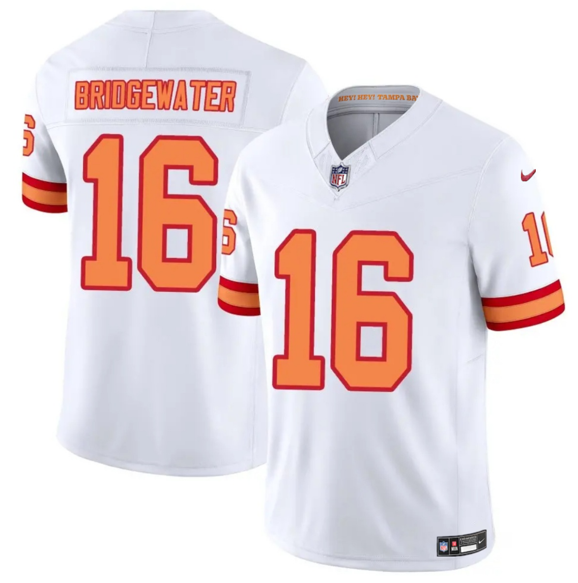Men's Tampa Bay Buccaneers #16 Teddy Bridgewater White 2025 F.U.S.E. Vapor Limited Stitched Jersey Men's Tampa Bay Buccaneers #16 Teddy Bridgewater White 2025 F.U.S.E. Vapor Limited Stitched Jersey