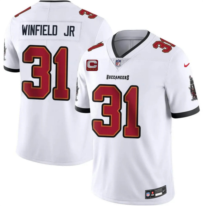 Men's Tampa Bay Buccaneers #31 Antoine Winfield Jr Red 2026 With 4-Star C Patch Vapor Limited Stitched Jersey