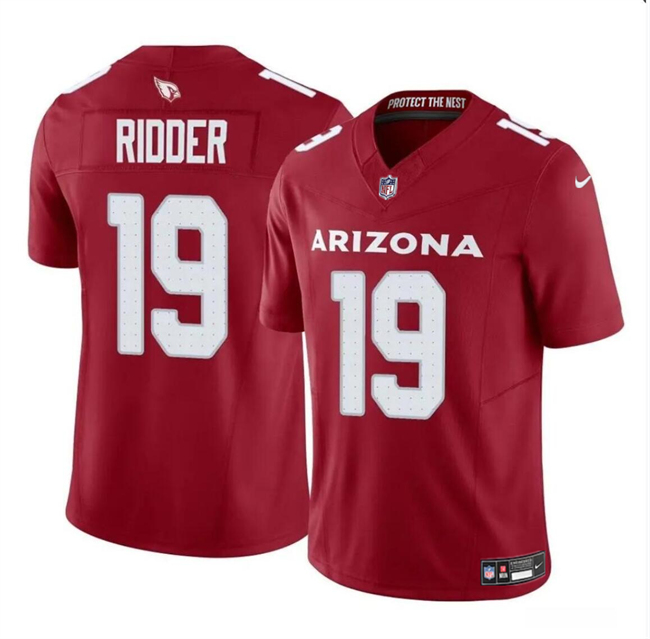 Men's Arizona Cardinals #19 Desmond Ridder Red 2024 F.U.S.E. Vapor Untouchable Limited Stitched Football Jersey