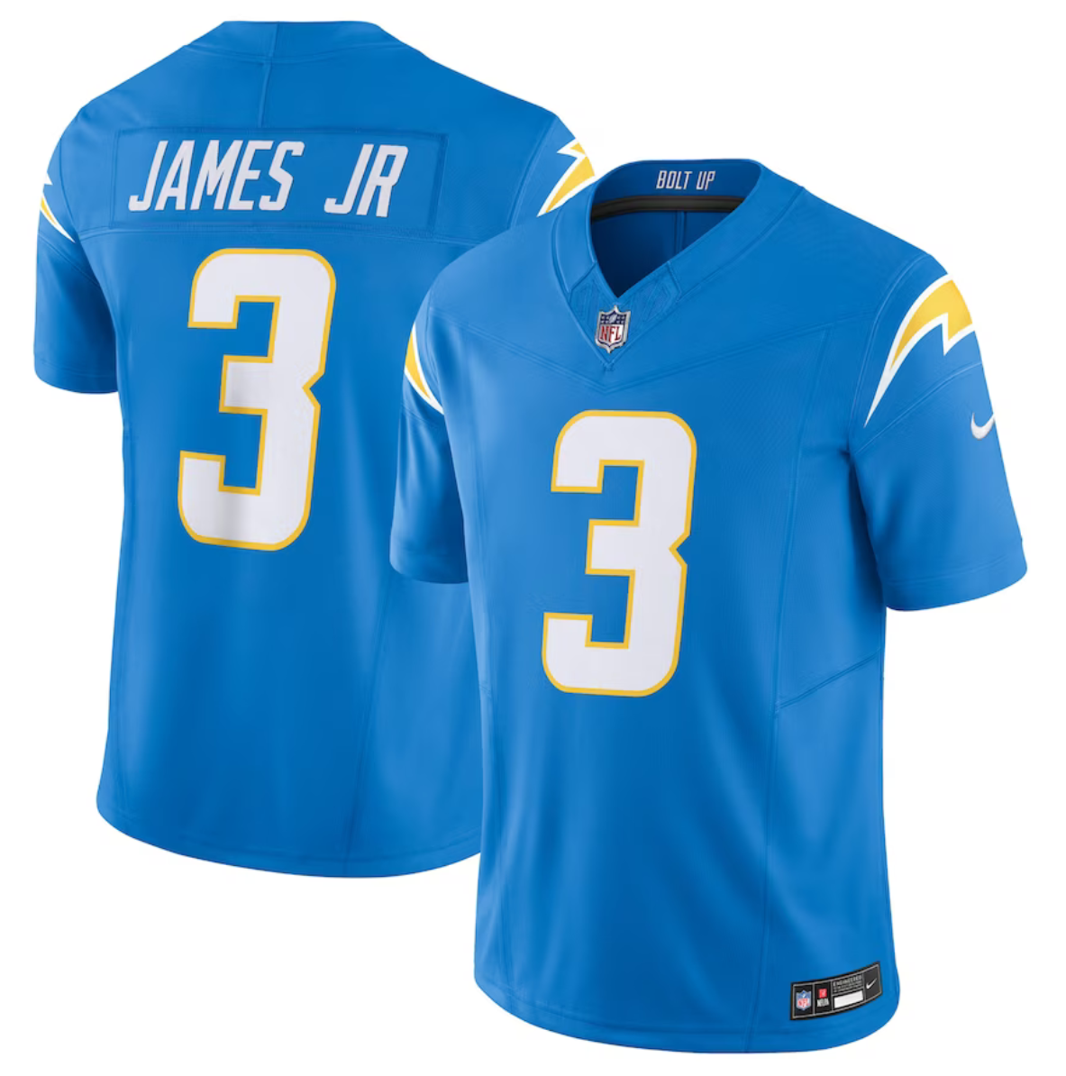 Men's Los Angeles Chargers #3 Derwin James Jr. Blue 2023 F.U.S.E. Vapor Untouchable Limited Stitched Jersey